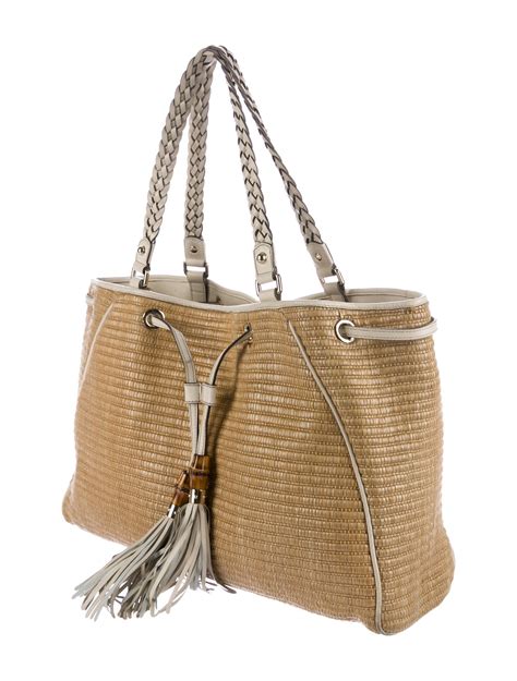 gucci straw purse